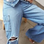 Pantaloni vintage evazați PLT | L