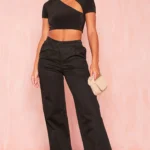 Pantaloni Wide PrettyLittleThing | M/EU38