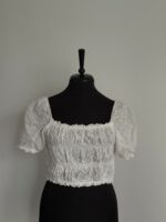 top cottage core volane brodat