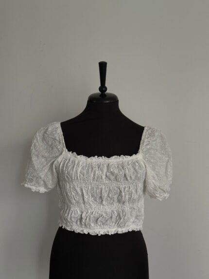 top cottage core volane brodat