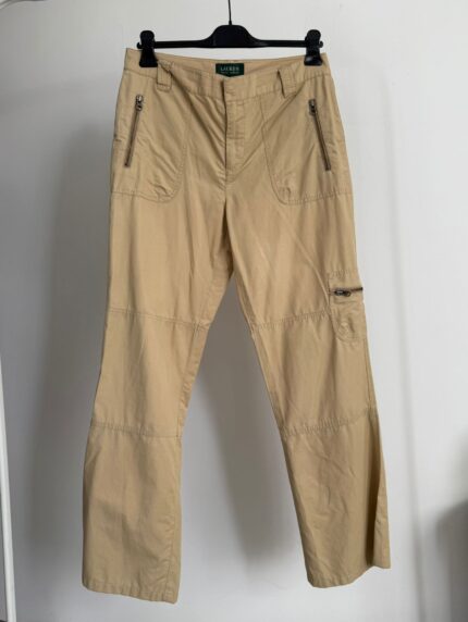 pantaloni Ralph Lauren femei marimea M bej cargo buzunare